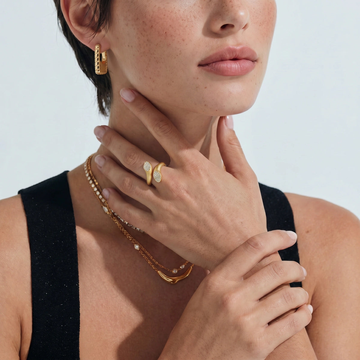Dual Spark Ring by Magnolia Luxe
